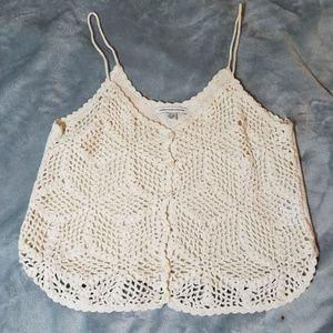 American Eagle crochet tank